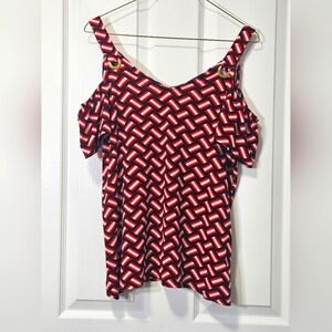 Michael Kors top, peek-a-boo sleeves. Size Small